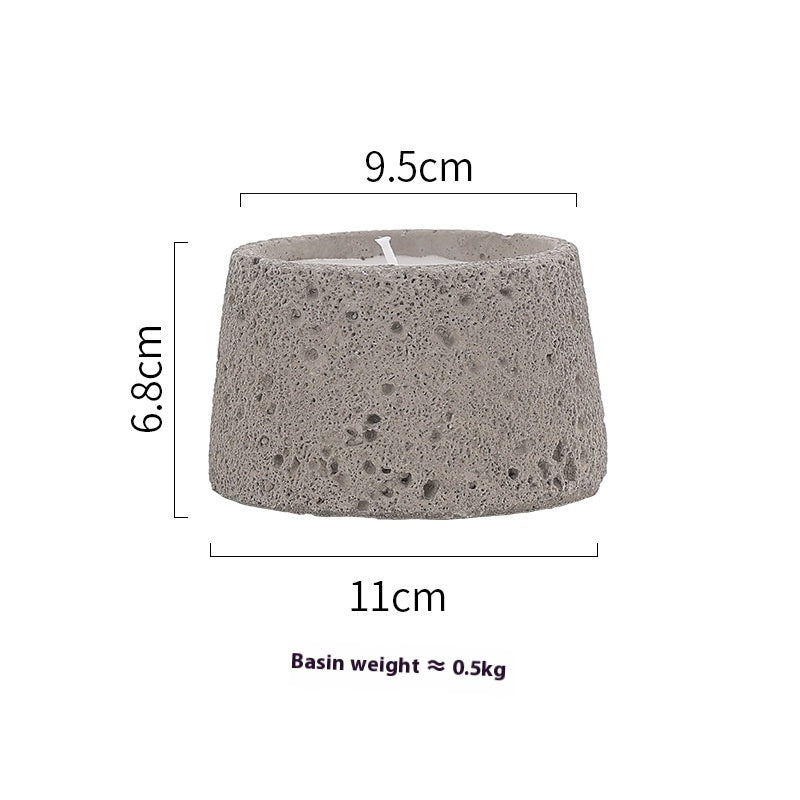 Black holder on a stone surface