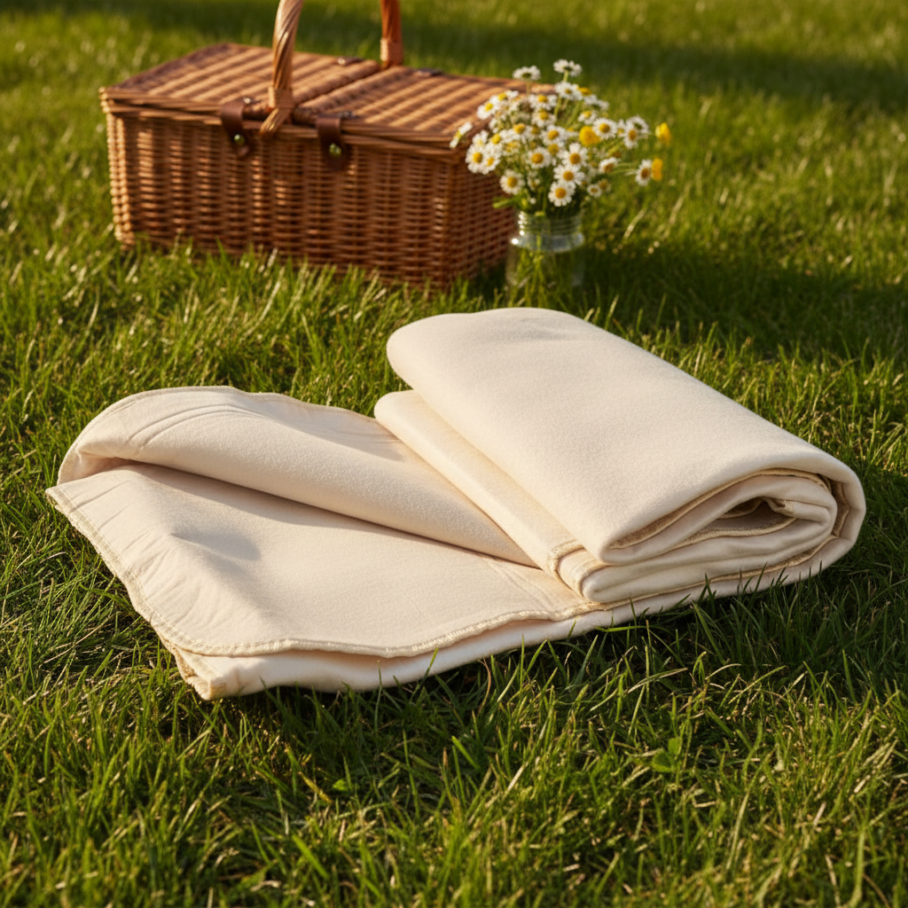 Cream Waterproof Outdoor Blanket