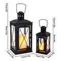 Terrace Dinner Set — hanging iron lanterns, warm white string lights, and waterproof outdoor blanket